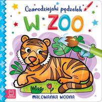 Okładka książki Czarodziejski pędzelek. W zoo. Malowanka wodna