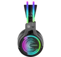 Okładka książki DEFENDER SŁUCHAWKI NAUSZNE Z MIKROFONEM COSMO PRO 7.1 PODŚWIETLENIE RGB 64536