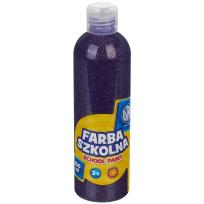 Opakowanie Farba szkolna Astra 250ml brokatowa fioletowa