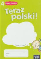 Okładka książki J. Polski SP 4 Teraz polski! ćw. NPP w.2012 NE