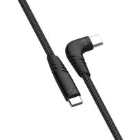 Opakowanie Kabel USB-C - USB-C  LK50CC 1M Nylon oplot Grey