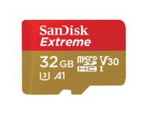 Opakowanie Karta pamięci SanDisk Extreme SDSQXAF-032G-GN6AA (32GB; Class U3; Adapter, Karta pamięci)