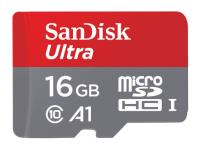 Okładka książki Karta pamięci SanDisk Ultra SDSQUAR-016G-GN6MA (16GB; Class 10; + adapter)