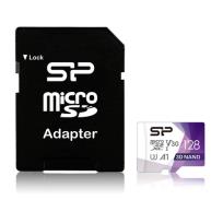 Okładka książki Karta pamięci Silicon Power microSDXC Superior Pro 128GB V30 UHS-1 U3 A1 + ADAPTER microSD-SD