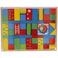 Opakowanie Klocki drewniane 53 elementy