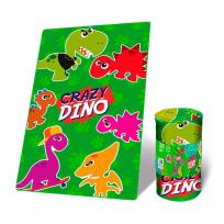Opakowanie Koc polarowy Crazy Dino 50x100 cm