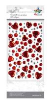 Opakowanie Kryształki samoprzylepne serca kamyczki