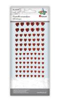 Opakowanie Kryształki samoprzylepne serca mix rozmiarów