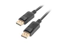 Okładka książki LANBERG KABEL DISPLAYPORT M/M 5M 4K (V1.2, 19PIN, CZARNY) CA-DPDP-10CC-0050-BK