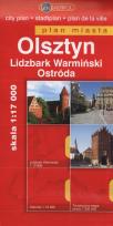 Okładka książki Olsztyn. Lidzbark Warmiński. Ostróda. Plan miasta 1:18 000