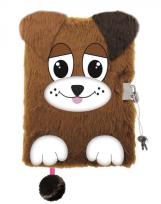 Opakowanie Pamiętnik A5 z kłódką 3D włochacz 96k DOGGIE