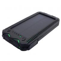 Opakowanie POWERNEED POWER BANK Z PANELEM SOLARNYM 12000MAH LI-POLY, PV 1W, 2X USB 2A, LATARKA LED, ZAPALNICZKA, ZIELONY, S12000G