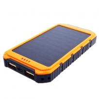 Opakowanie POWERNEED POWER BANK Z PANELEM SOLARNYM 6000MAH LI-POLY, PV 0,8W, USB 2A I 1A, OŚWIETLENIE 6 DIOD LED, POMARAŃCZOWY, S6000Y