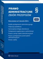 Okładka książki Prawo administracyjne Zbiór przepisów w.39/2022