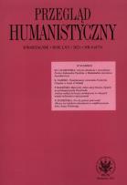 Okładka książki Przegląd Humanistyczny 2021/4 (475)