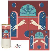 Opakowanie Puzzle 1000 - Leaping Leopards