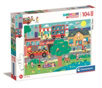 Opakowanie Puzzle 104 Maxi Super Kolor Busy Town