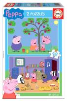 Opakowanie Puzzle 2x48 Świnka Peppa G3