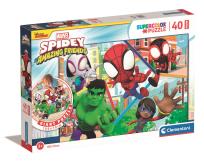 Opakowanie Puzzle 40 podłogowe Super Kolor Spidey and Friends