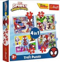 Opakowanie Puzzle 4w1 Ekipa Spidey'a TREFL