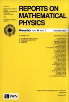 Opakowanie Report On Mathematical Physics 88/3