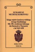 Okładka książki Sumariusz metryki koronnej