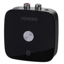 Okładka książki UGREEN ADAPTER ODBIORNIK BLUETOOTH 5.0 2XRCA JACK 3,5MM, APTX CZARNY