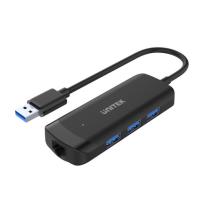 Opakowanie UNITEK HUB USB 5GBPS 3 PORTY USB-A + RJ45, H1111A