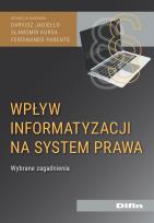 Okładka książki Wpływ informatyzacji na system prawa