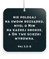 Opakowanie Zawieszka zapachowa - Ufaj Panu