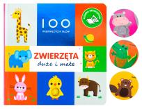 Okładka książki 100 pierwszych słów Zwierzęta duże i małe