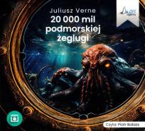 Okładka książki 20 000 mil podmorskiej żeglugi audiobook