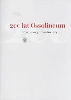 Okładka książki 200 lat Ossolineum. Rozprawy i materiały