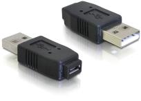 Opakowanie Adapter DELOCK 65029 (USB M - Micro USB F; kolor czarny)