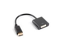 Okładka książki Adapter Lanberg AD-0007-BK (DisplayPort M - DVI-D F; 0,10m; kolor czarny)