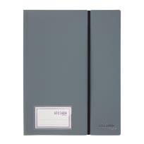 Opakowanie Album ofertowy A4 20 koszul z gumką szary STRIGO