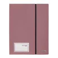 Opakowanie Album ofertowy A4 30kosz. z gumką ciemnoróż STRIGO
