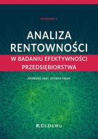 Okładka książki Analiza rentowności w badaniu efektywności.. w.2