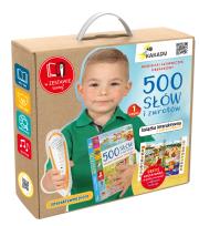 Okładka książki Angielski słowniczek obrazkowy 500 słów i zwrotów cz.1 Zestaw z piórem