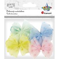 Opakowanie Aplikacje materiałowe kokardki 55x50mm 4szt