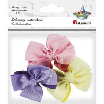 Opakowanie Aplikacje materiałowe kokardki 60x50mm 3szt