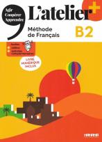 Okładka książki Atelier plus B2 podręcznik + online + app