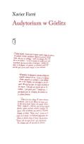 Okładka książki Audytorium w Gorlitz