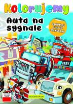 Okładka książki Auta na sygnale. Kolorujemy