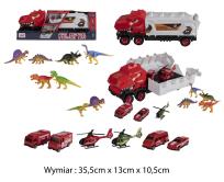 Opakowanie Auto dinozaur czerwone