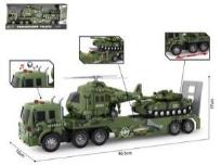 Opakowanie Auto laweta wojskowa + pojazdy 2szt światło/dźwięk