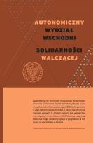 Okładka książki Autonomiczny Wydział Wschodni Solidarności Walczącej