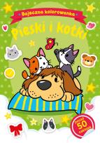 Okładka książki Bajeczna kolorowanka. Pieski i kotki