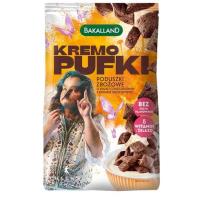 Opakowanie Bakalland KLEKS Kremo Pufki Poduszki zbożowe o smaku czekoladowym z kremem orzechowym 200 g