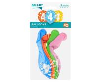 Opakowanie Balony cyfra 4 MIX 30cm 5szt